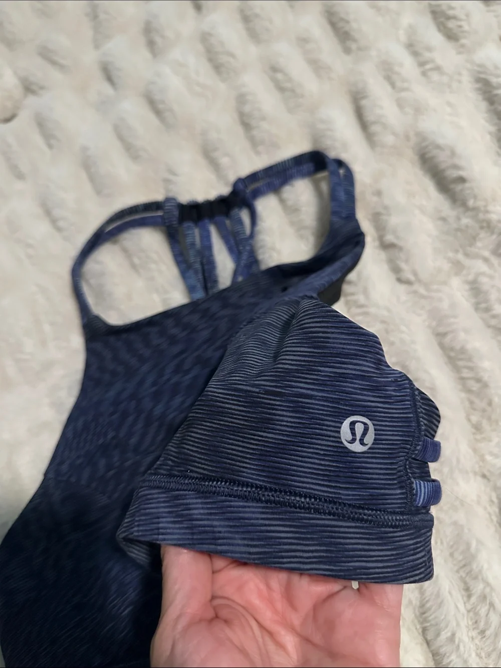 lululemon athletica Blue Strappy Sports Bra - Women's Intimates size 8